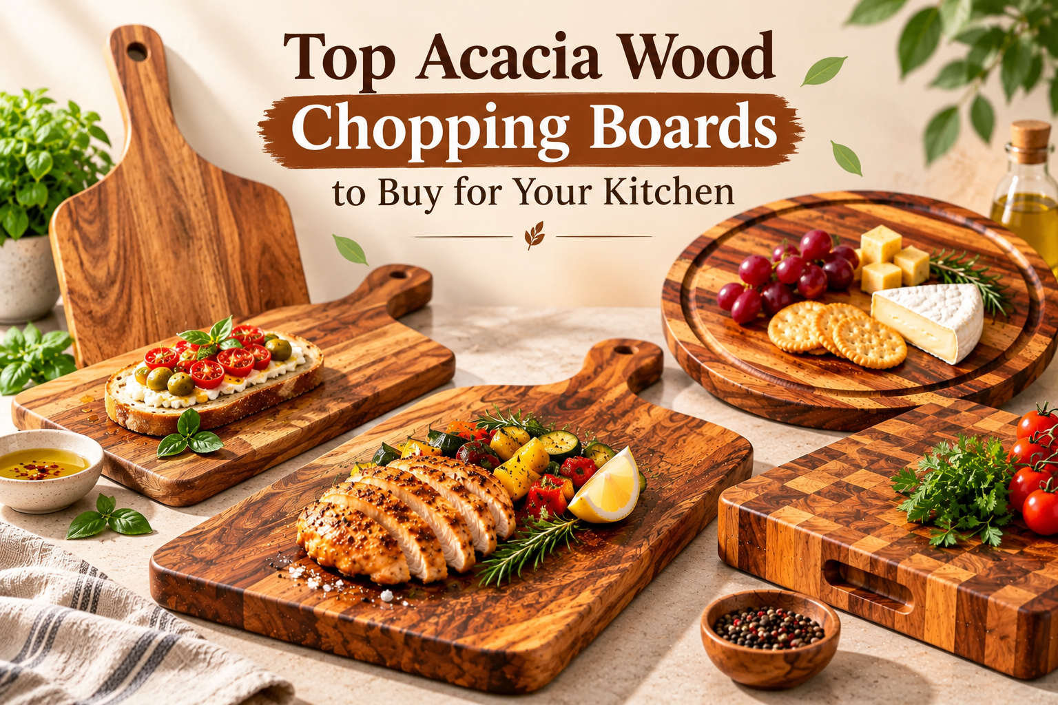 Top Acacia Wood Chopping Boards to Buy for Your Kitchen