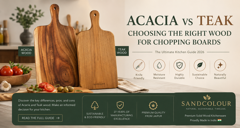 Acacia vs Teak: Choosing the Right Wood for Chopping Boards