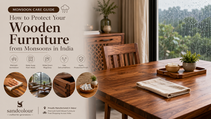 How to Protect Your Wooden Furniture from Monsoons in India  Sandcolour