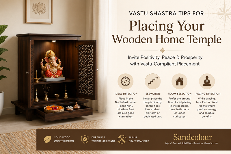Vastu Shastra Tips for Placing Your Wooden Home Temple  Sandcolour