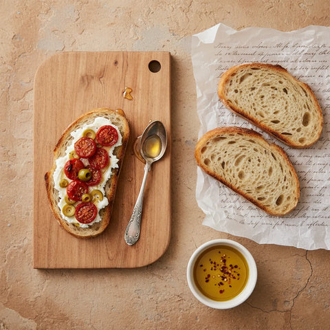 Chronos Block Acacia Wood Chopping Board  | Sandcolour