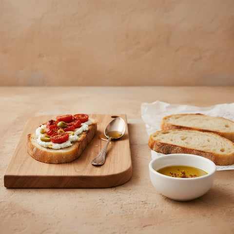 Chronos Block Acacia Wood Chopping Board  | Sandcolour