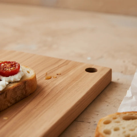 Chronos Block Acacia Wood Chopping Board  | Sandcolour