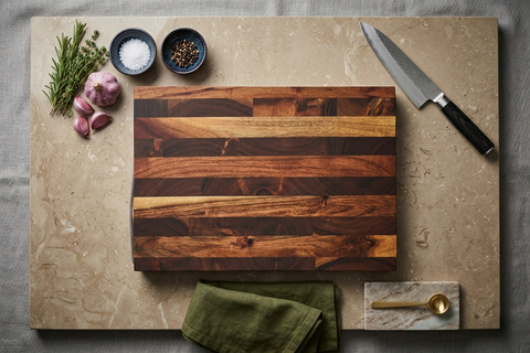 Astonis Acacia & Mango Baby Chopping Boards (Combo, Set of 2)