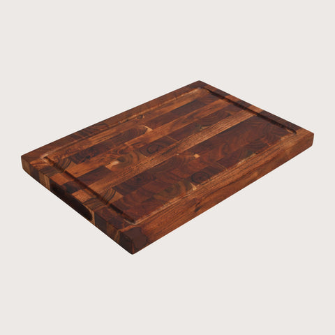 Chronos Block Acacia Wood Chopping Board | Sandcolour